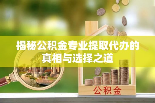曲麻莱揭秘公积金专业提取代办的真相与选择之道